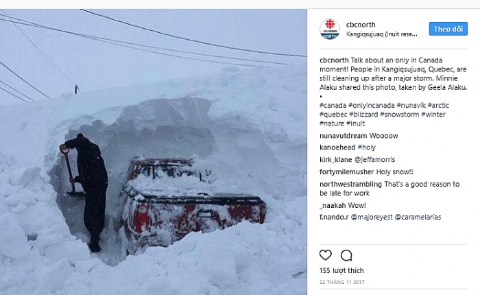 Những bức ảnh thú vị về đất nước Canada Hóa ra người dân Canada phải ‘đối phó’ với thời tiết trên ‘level’ hoàn toàn khác, bằng chứng là 12 bức ảnh siêu hài này