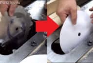 Ông tò mò muốn dùng giấy thay lưỡi cưa để cưa gỗ, kết quả khiến mọi người đều kinh ngạc