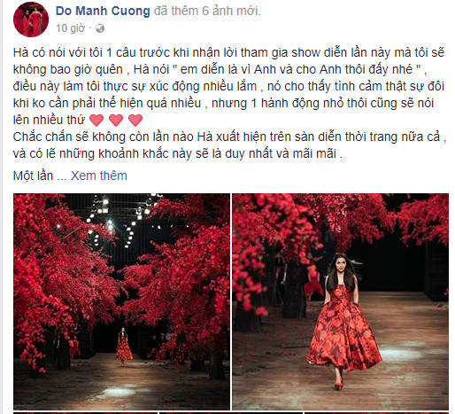 Hé lộ lý do Hà Tăng nhận lời làm vedette cho show diễn của Đỗ Mạnh Cường
