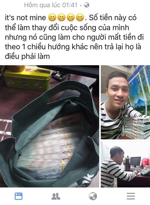 Chàng sinh viên nhặt được 320 triệu, anh vội đem đến đồn công an, khi biết tin bố liền nói…
