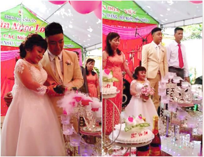 Đồng Nai: Đám cưới của chú rể 1m76 và cô dâu cao&#8230; 90 cm gây xôn xao mạng xã hội