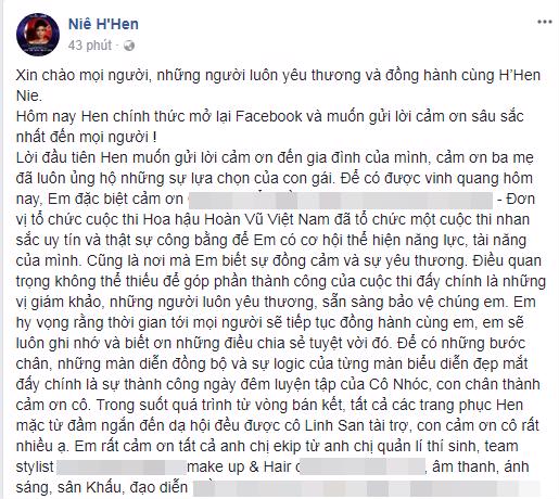 Sau hơn 1 tuần đăng quang, tân Hoa hậu H’Hen Niê &#8216;gây bão&#8217; với hành động đầu tiên trên mạng xã hội