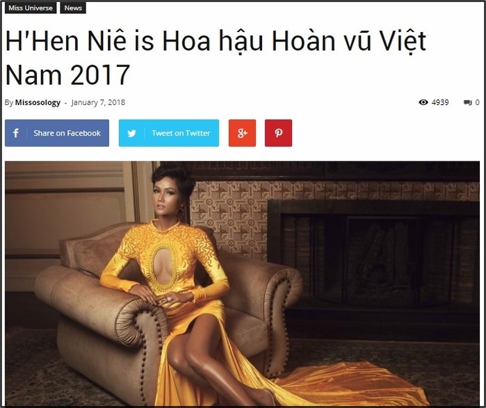 Vừa đăng quang, Tân Hoa hậu Hoàn vũ Việt Nam H&#8217;Hen Niê đã có vinh dự lớn thế này!