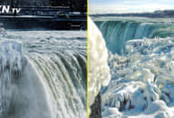 3.000 tấn nước trên ngọn thác kì vĩ phải chịu thua cái rét cực độ ở Mỹ
