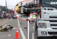 Bình Dương: Mẹ bị xe ben tông chết vẫn ôm chặt con gái vào lòng, những người chứng kiến phải bật khóc