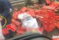 Hà Nội: Tài xế ‘khóc không ra nước mắt’ vì xe chở Coca gặp nạn trên cao tốc, bất lực nhìn người dân đổ xô ra ‘hôi của’