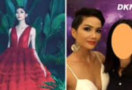 Cao Ngân tuyên bố sẽ tăng cân để là người kế vị H’Hen Niê nhưng lúc chụp chung với Hoa hậu trông lại quá chênh lệch