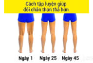 Chỉ 3 phút trước khi đi ngủ mỗi ngày, chân thon thả nhanh đến không ngờ