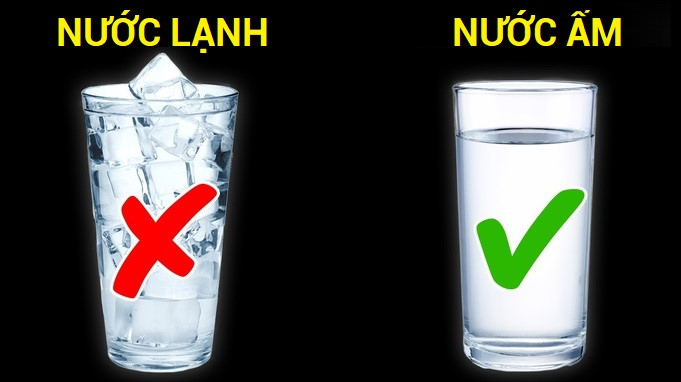 Sai lầm khi uống nước lạnh vào ngày nóng