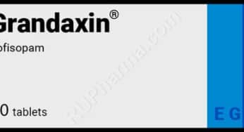 Grandaxin, thuốc chống lo âu, điều hoà thần kinh thực vật