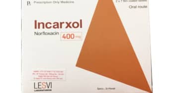 Thuốc Incarxol 400mg, Norfloxacin, kháng sinh nhóm quinolon