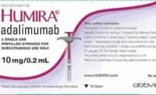 Humira, thuốc Adalimumab, liệu pháp sinh học điều trị viêm khớp, viêm loét đại trực tràng