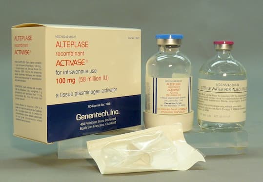 Alteplase: thuốc tan huyết khối, phá cục máu đông chữa tắc mạch phổi, đột quỵ, nhồi máu cơ tim cấp
