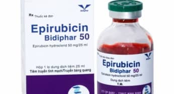 Epirubicin Bidiphar 50, thuốc chữa ung thư vú, ung thư bàng quang