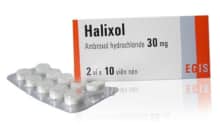 Halixol 30mg, thuốc loãng đờm, chữa hen, viêm phế quản