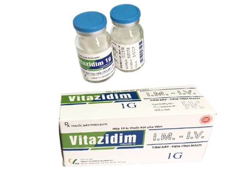 Vitazidim 1g, thuốc tiêm kháng sinh cephalosporin thế hệ 3 phổ rộng
