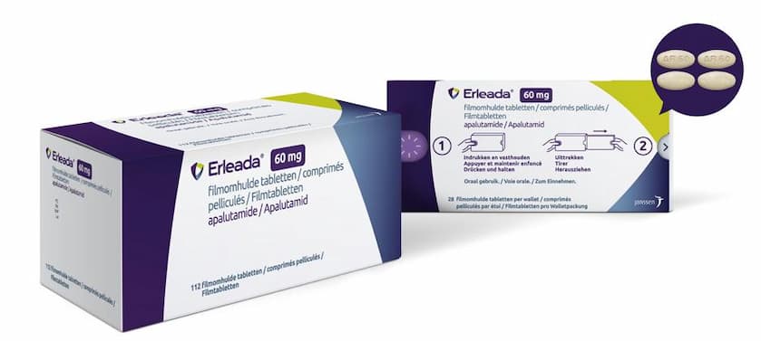 Thuốc Apalutamide, biệt dược Erleada, điều trị ung thư tuyến tiền liệt