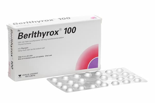 Berlthyrox 100: thuốc bổ xung hormone tuyến giáp, chữa suy giáp, sau cắt tuyến giáp