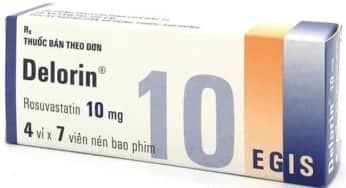 Delorin 10mg: thuốc rosuvastatin chữa tăng mỡ máu, làm giảm cholesterol