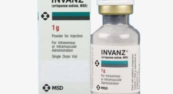 Invanz, thuốc kháng sinh Ertapenem, điều trị các nhiễm khuẩn từ trung bình đến nặng