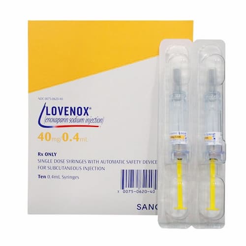 Lovenox, enoxaparin, thuốc chống đông, dự phòng huyết khối tĩnh mạch sâu