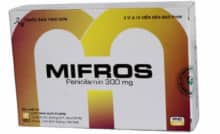Mifros, Penicillamine 300 mg, Thuốc chữa nhiễm độc chì, đồng