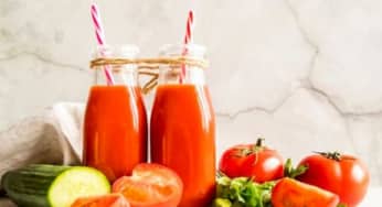 Uống nước cà chua mỗi ngày giúp thu gọn vòng eo