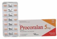 Procoralan 5mg, Ivabradin hydrochlorid, thuốc điều trị triệu chứng đau thắt ngực ổn định mãn tính