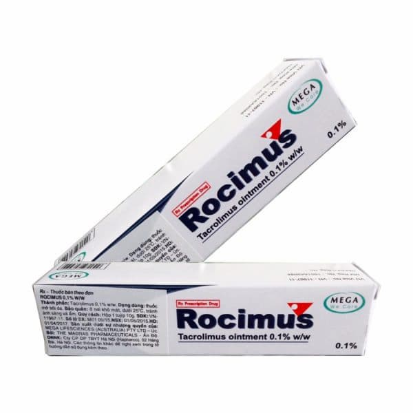 Rocimus, thuốc mỡ tacrolimus bôi ngoài da chữa chàm, viêm da cơ địa