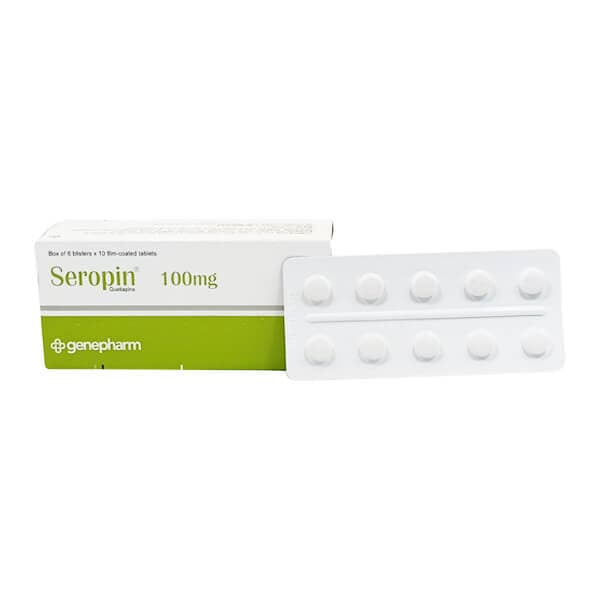 Seropin: thuốc Quetiapin 100mg điều trị tâm thần phân liệt, trầm cảm, hưng cảm