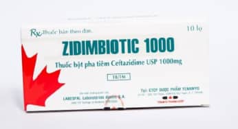 Zidimbiotic 1g: thuốc kháng sinh Ceftazidim, điều trị các chủng vi khuẩn kháng cephalosporin, aminoglycoside
